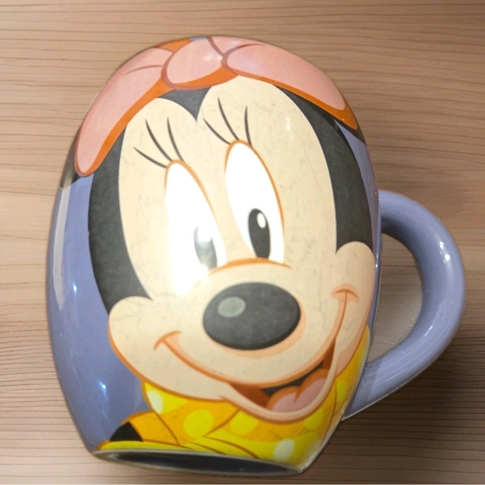 Disney Parks Original Purple Minnie Mouse Sweet Ceramic Coffee Mug Cup